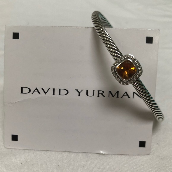 David Yurman Jewelry - 🔴Authenticity DAVID YURMAN Diamond & Citrine Cuff